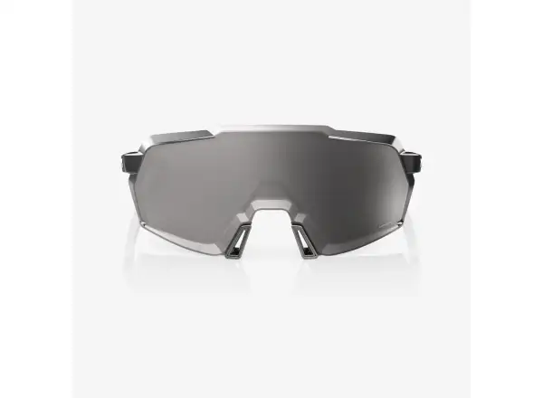 100% Korbin Gloss Black Chrome HiPER Silver Mirror Sunglasses