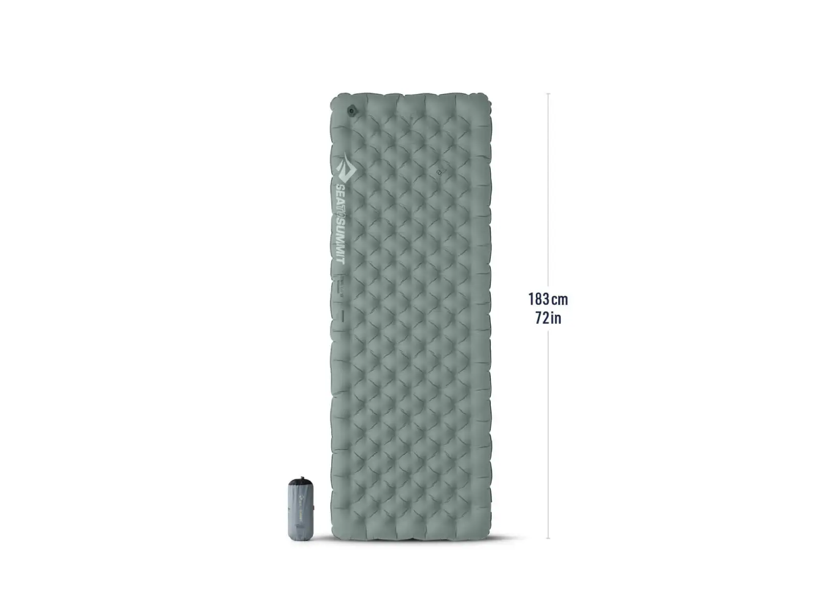 Sea To Summit Ether Light XR Insulated ASC Mat - Regular Rectangular Wide Dark Grey