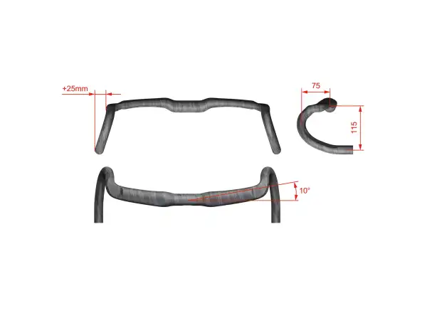 FSA K-WING AGX Carbon Compact road handlebars