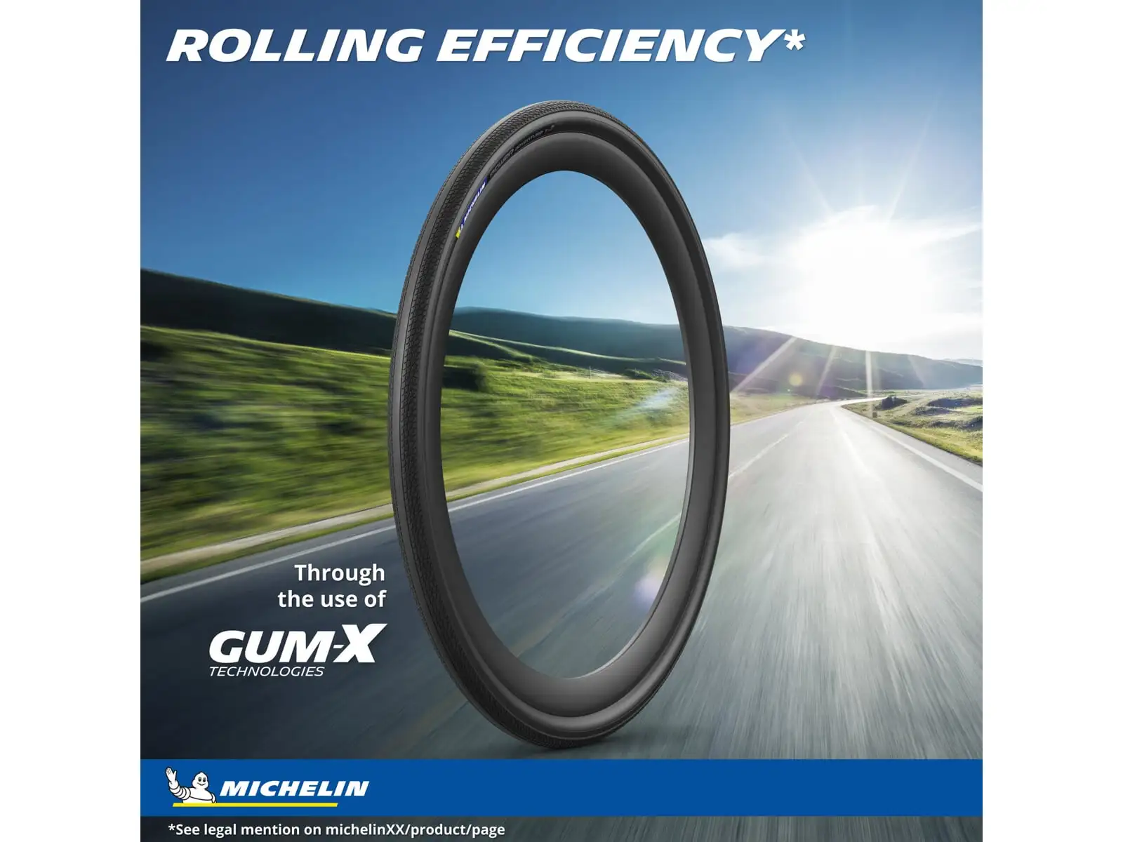 Michelin Power Adventure TS TLR Competition Line 700x42C gravel tire kevlar Black