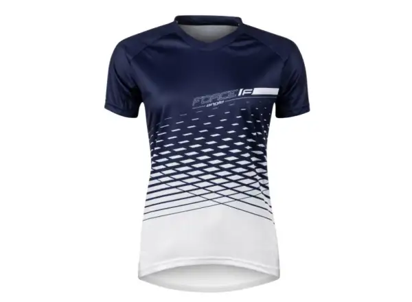 Force Angle MTB women's jersey short sleeve white/blue