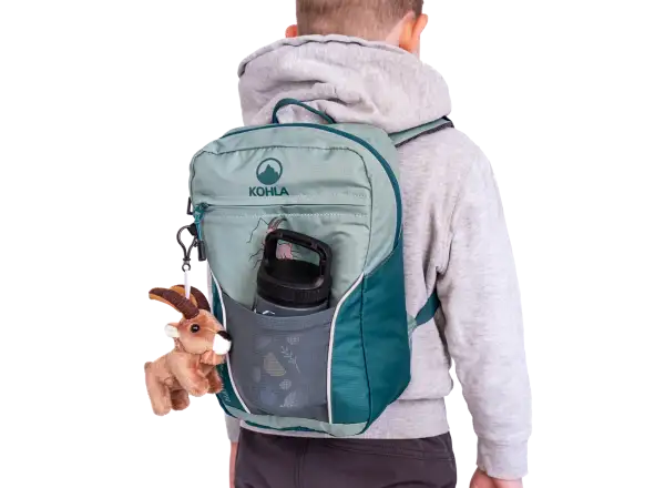 Kohla Happy Rocky 8 children's hiking backpack Beryl Green