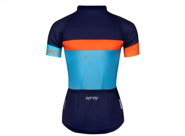 Force Spray Lady jersey short sleeve blue/orange