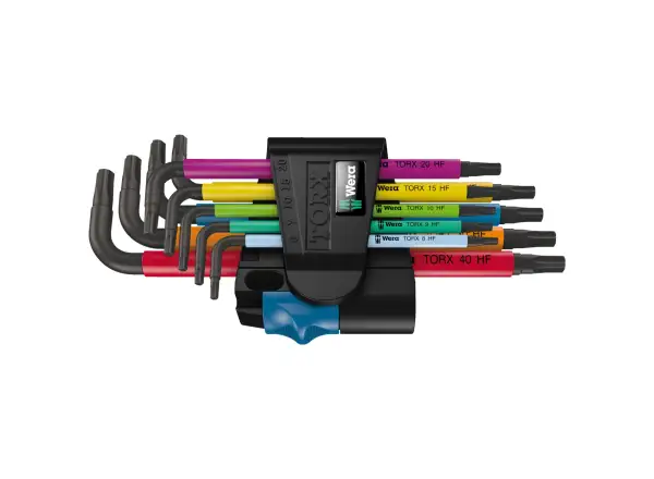 Wera 967/9 TX Multicolour HF 1 TORX L-keys with holding set 9 pcs