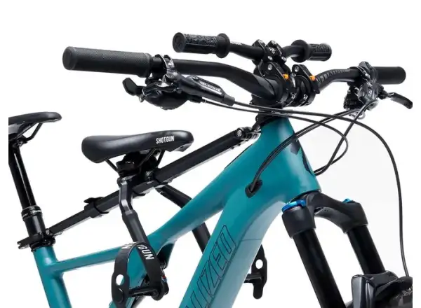 Kids Ride Shotgun Pro Combo child seat and handlebars on frame