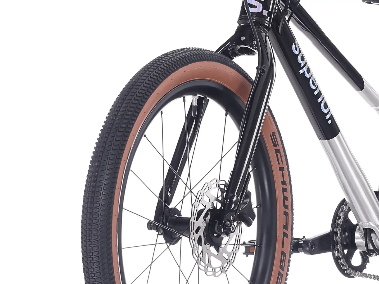 Superior TEAM 20 bike Gloss Brushed Alu / Rainbow Black 9.0"