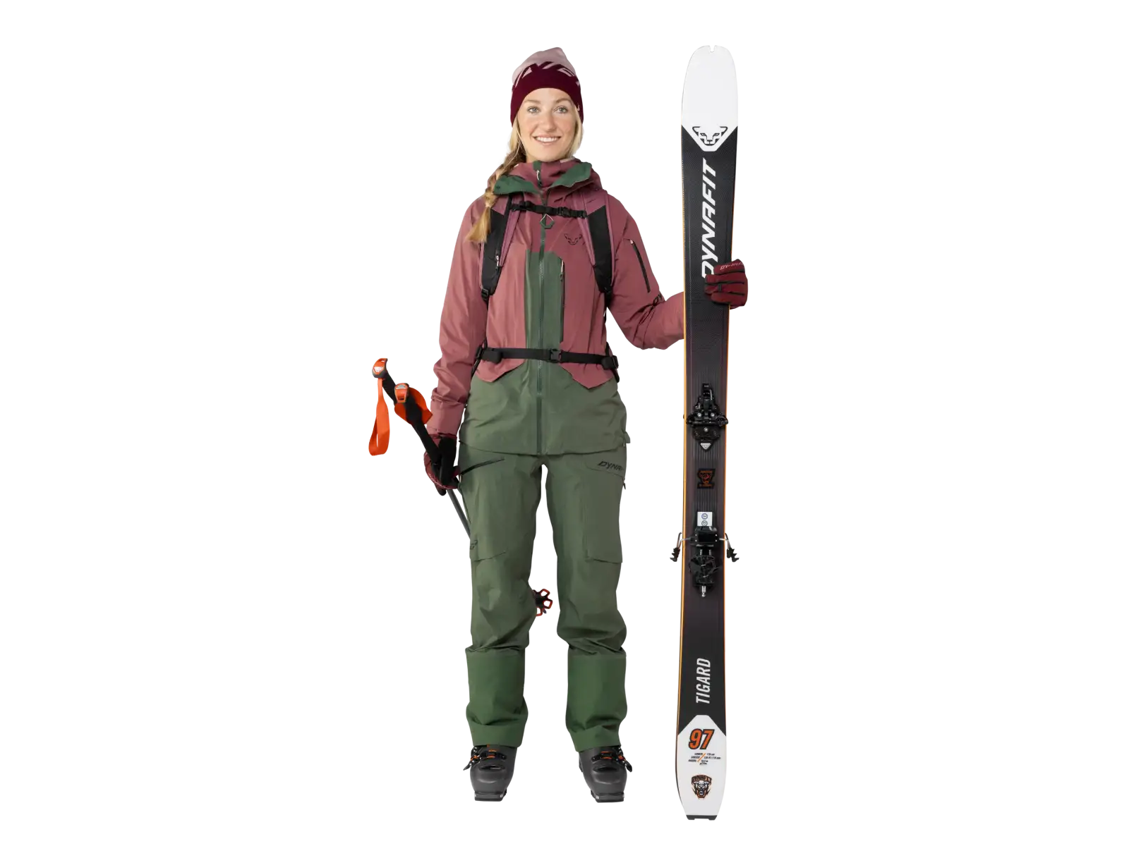 Dynafit Tigard 3L Stretch women's jacket Dark Rose