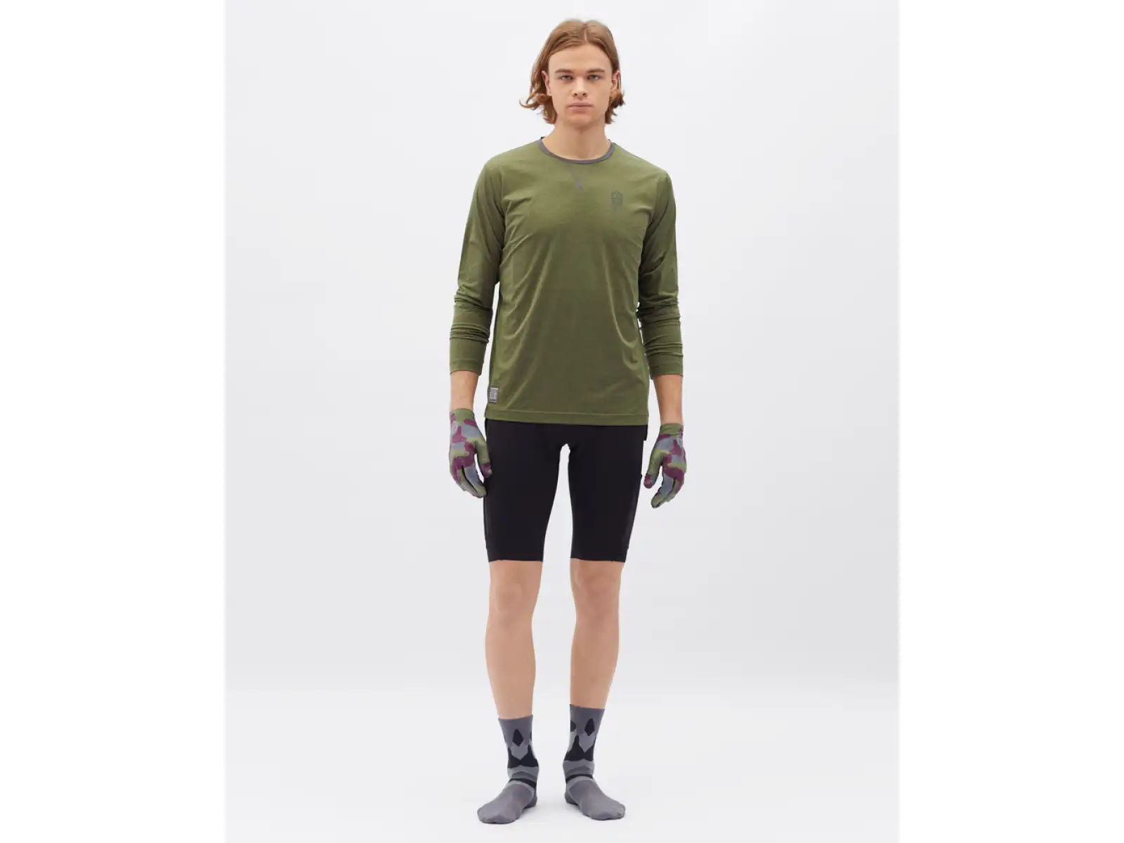 Silvini Casalo men's jersey long sleeve Olive/Charcoal