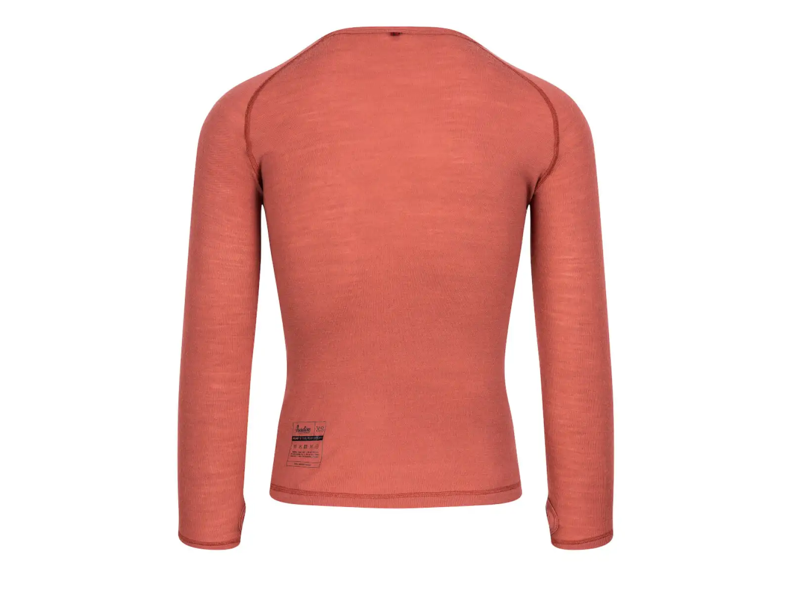 Isadore 100% Merino men's long sleeve shirt Marsala
