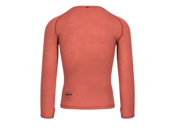 Isadore 100% Merino men's long sleeve shirt Marsala