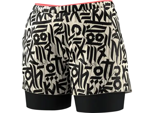 Dynafit Trail 2in1 women's running shorts Overcast