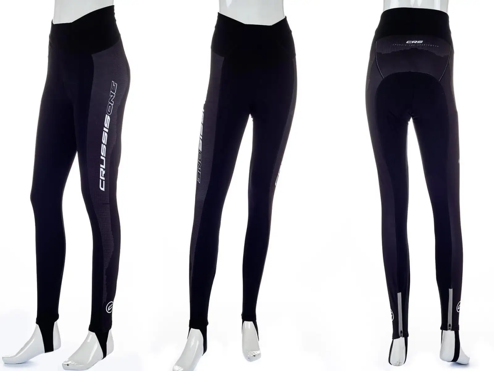 Crussis One women's cycling pants black/white