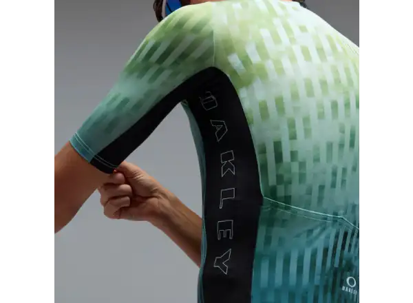 Oakley Icon Training men's jersey short sleeve Green Glitch Print