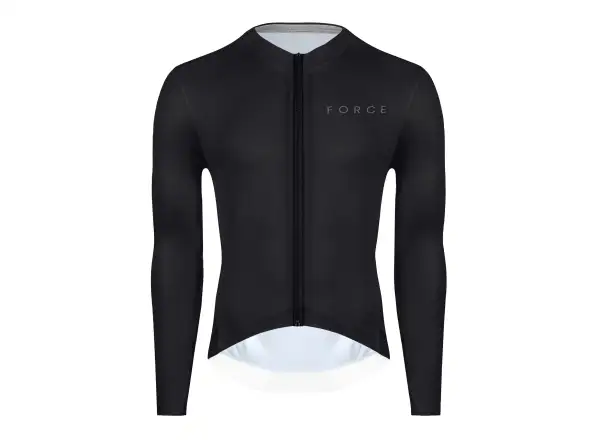 Force Plain men's long sleeve jersey black