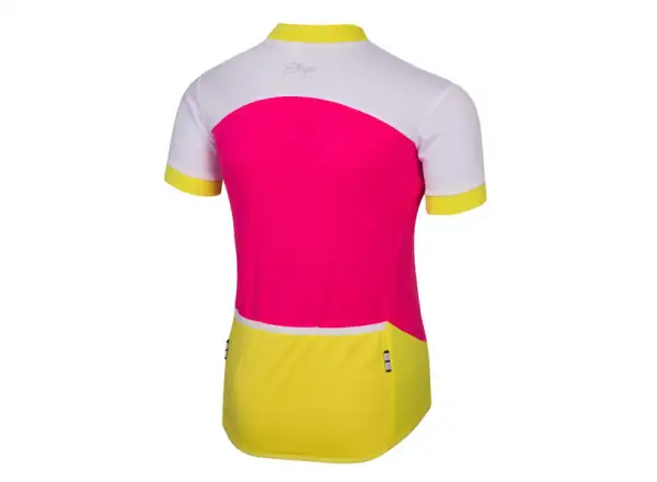 Etape Peddy kids jersey short sleeve pink/lime