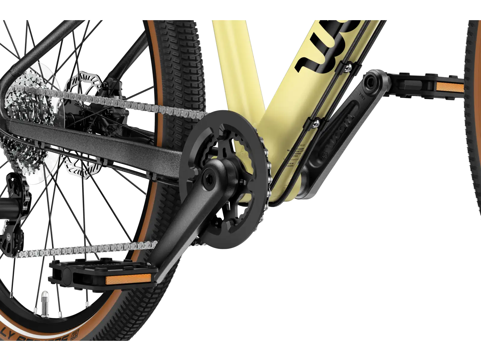 Woom 5 EXPLORE kids bike mellow yellow