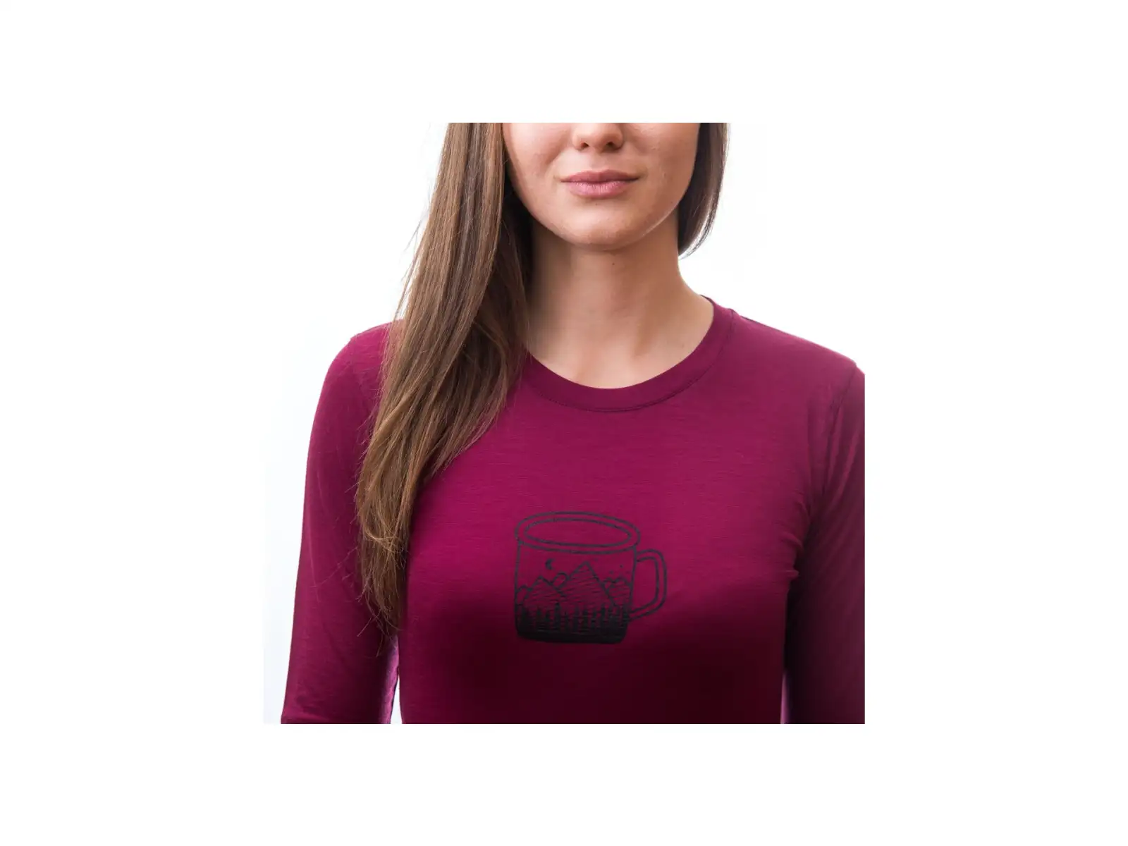 Sensor Merino Active Pt Mug women's long sleeve shirt Lilla