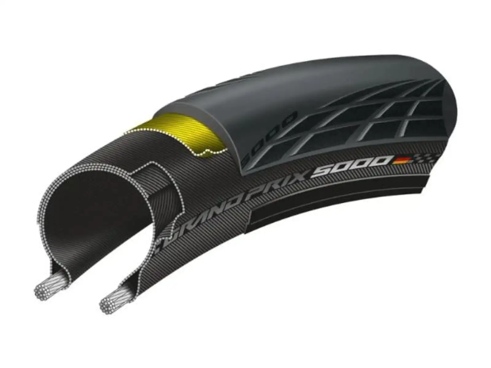 Continental GrandPrix 5000 road tire kevlar 25 - 622 black - Z KOLA