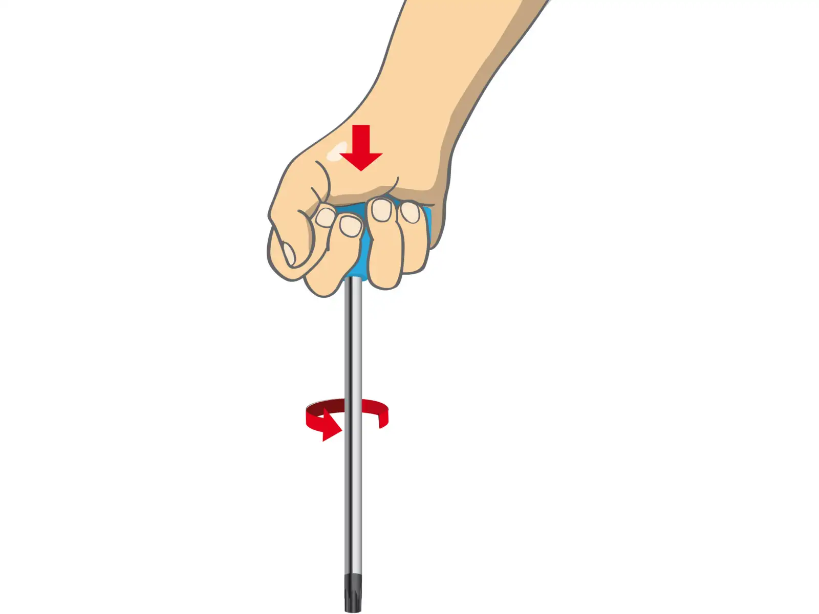 Unior hex key type T 10 mm with handle