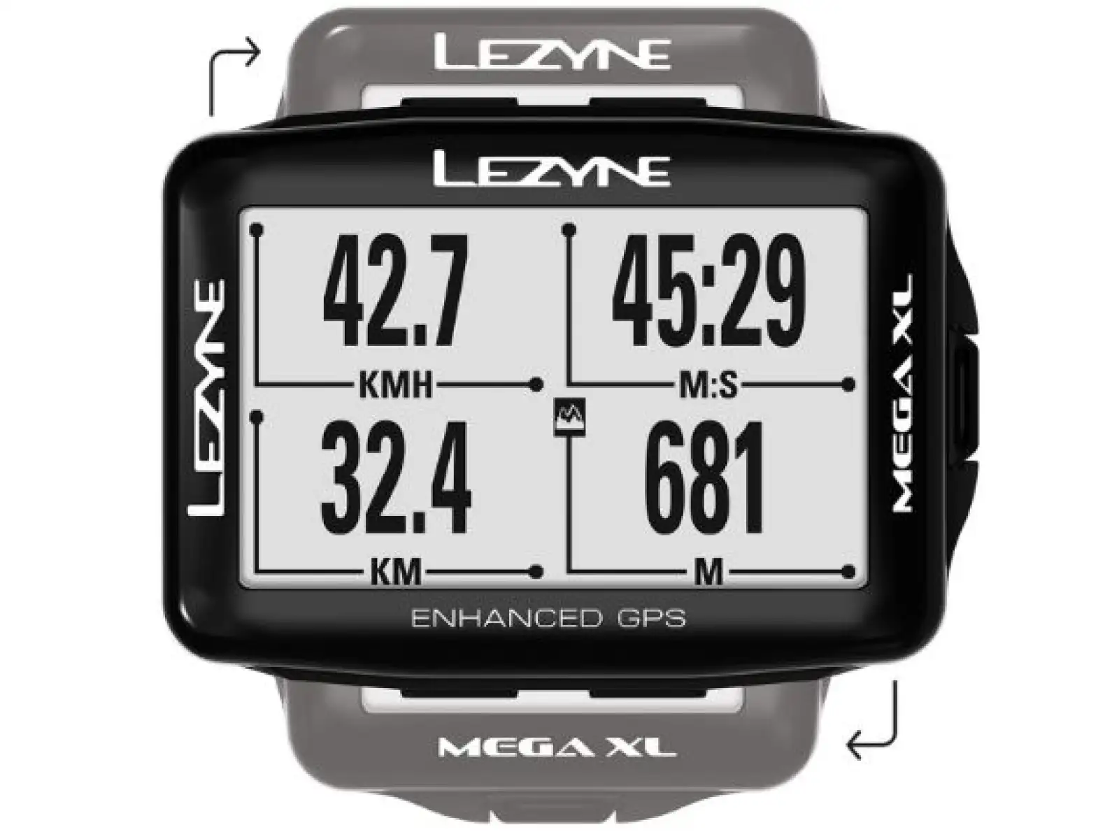 Lezyne Mega XL GPS navigation black