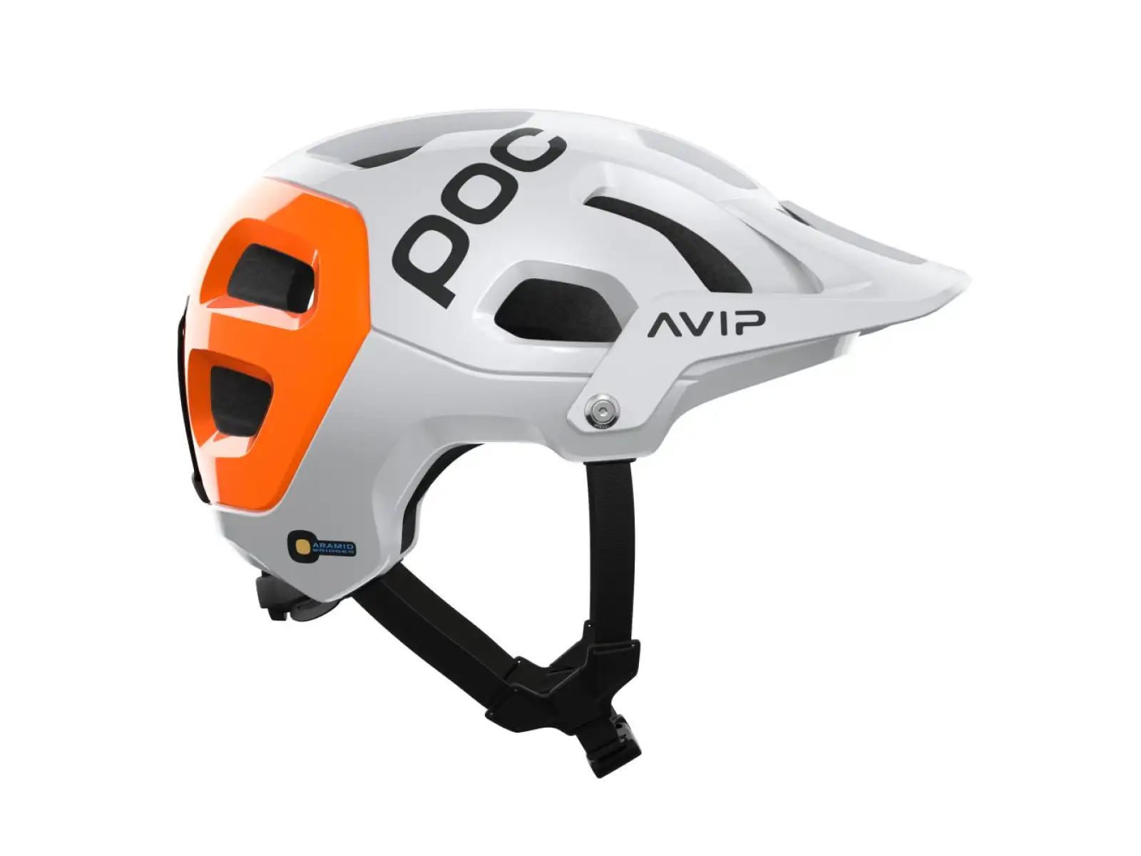 POC Tectal Race MIPS NFC helmet Hydrogen White/Fluorescent Orange AVIP