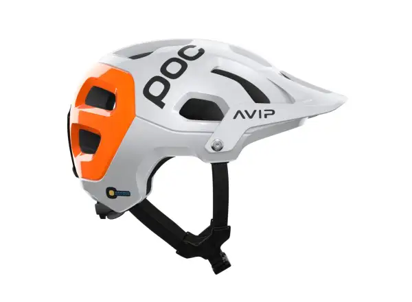 POC Tectal Race MIPS NFC helmet Hydrogen White/Fluorescent Orange AVIP