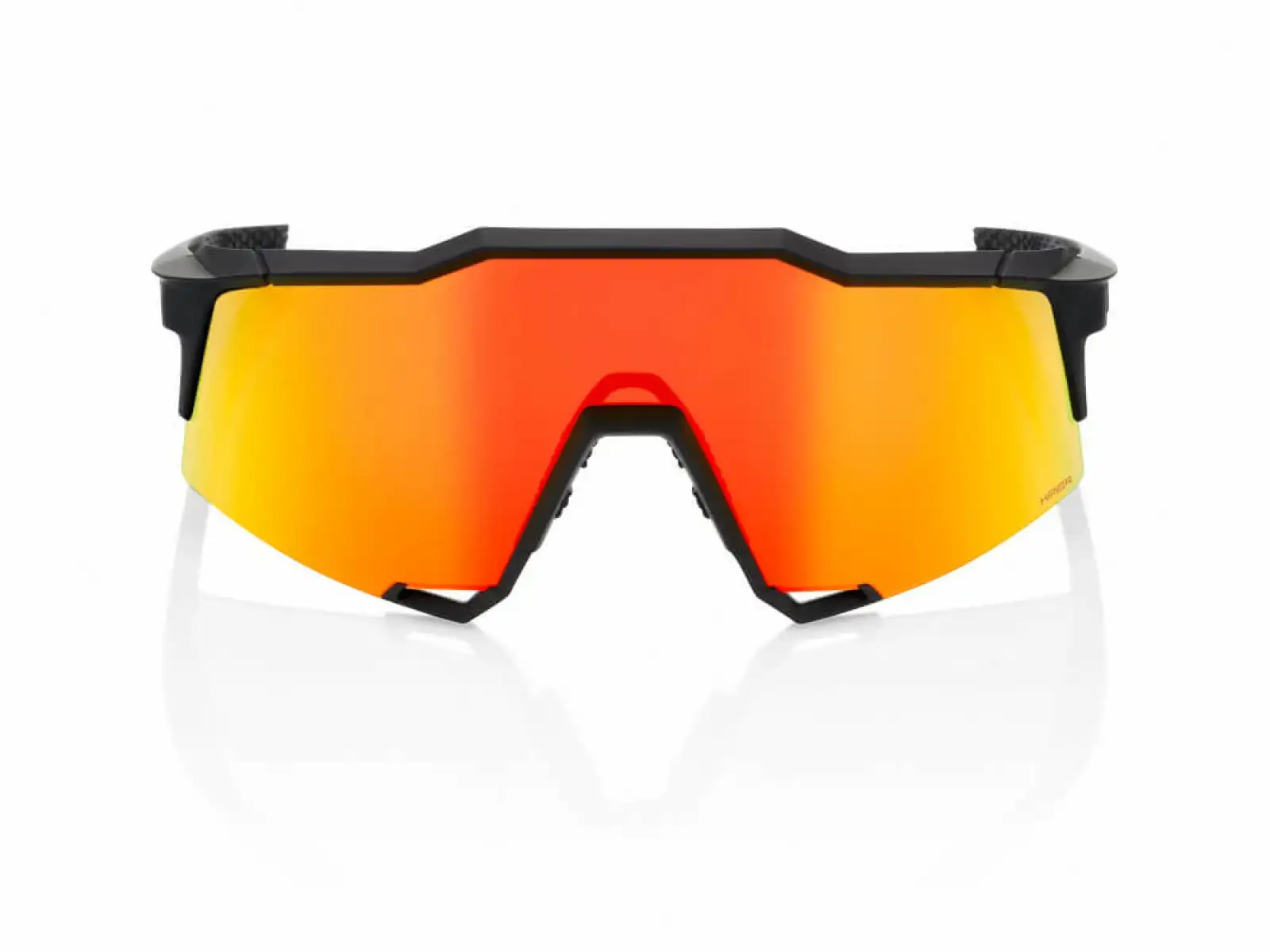 100% Performance Speedcraft Cycling Goggles Soft Tact Black/HIPER Red Multilay