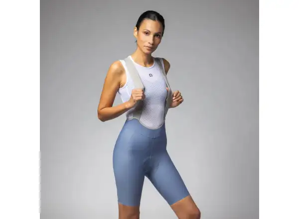 Alé PR-E Master 2.0 women's shorts with padding and braces Steel Blue