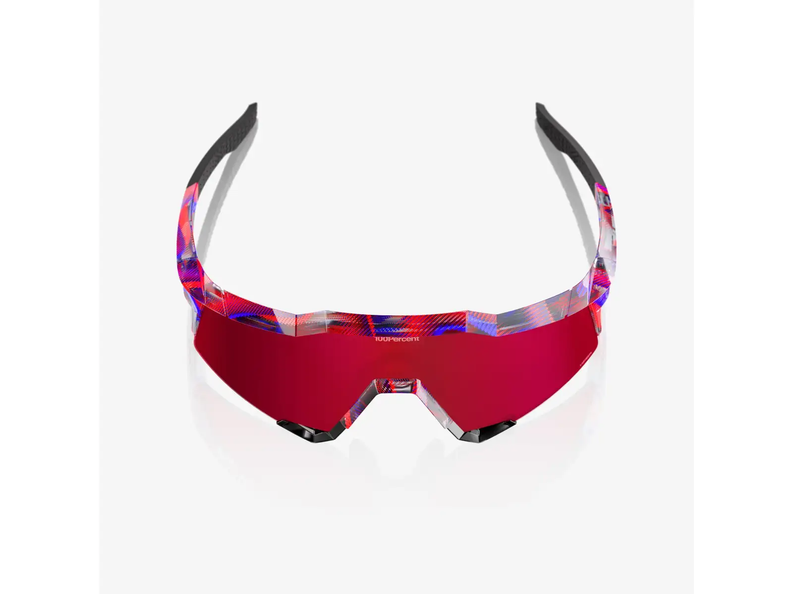 100% Speedcraft glasses FDJ Gloss Translucent Red/Blue/HiPER Fire Red Mirror Lens