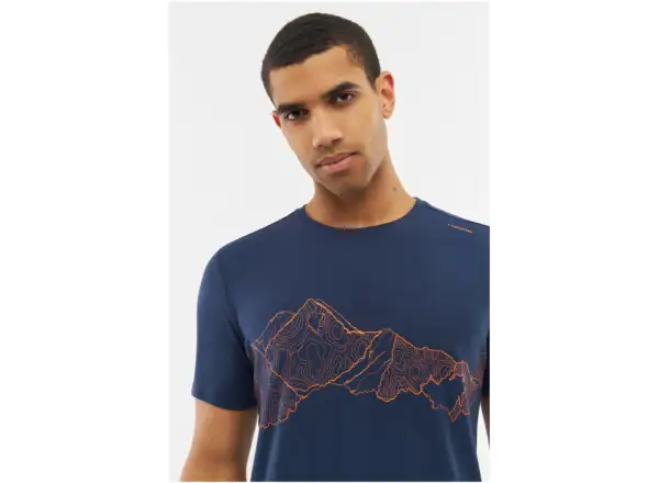 Viking Lenta Bamboo men's short sleeve T-shirt Blue