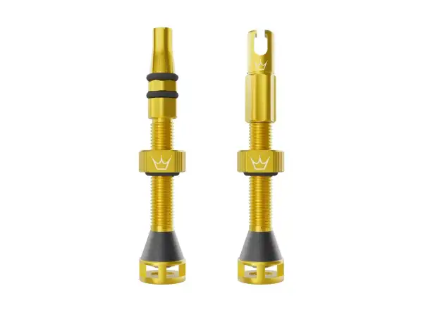 Peatys Holeshot Fast Flow tubeless valves 42 mm Gold