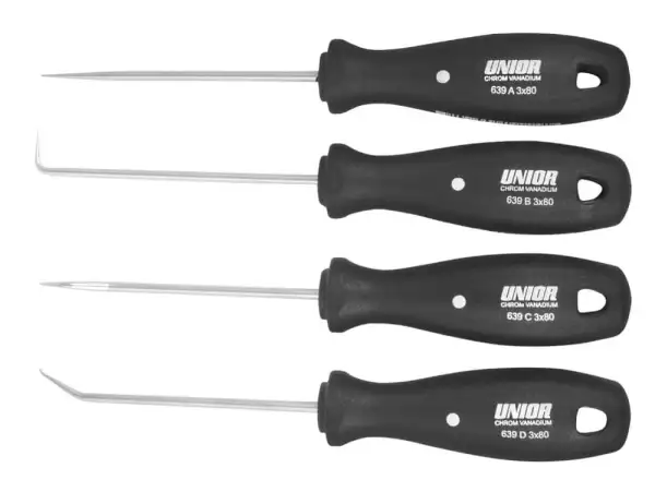 Unior workshop needle set 4pcs