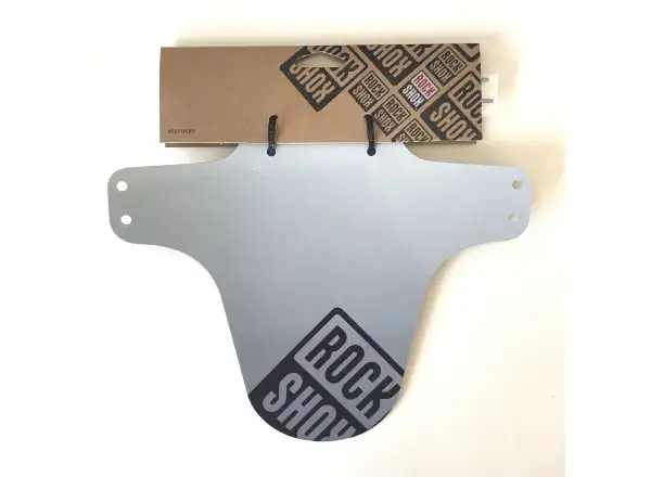 Rock Shox AM Fender front fender Full Silver/White Fade - Black Logo