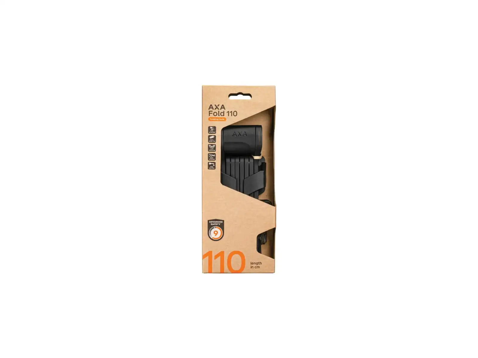 AXA folding lock Fold 110 black