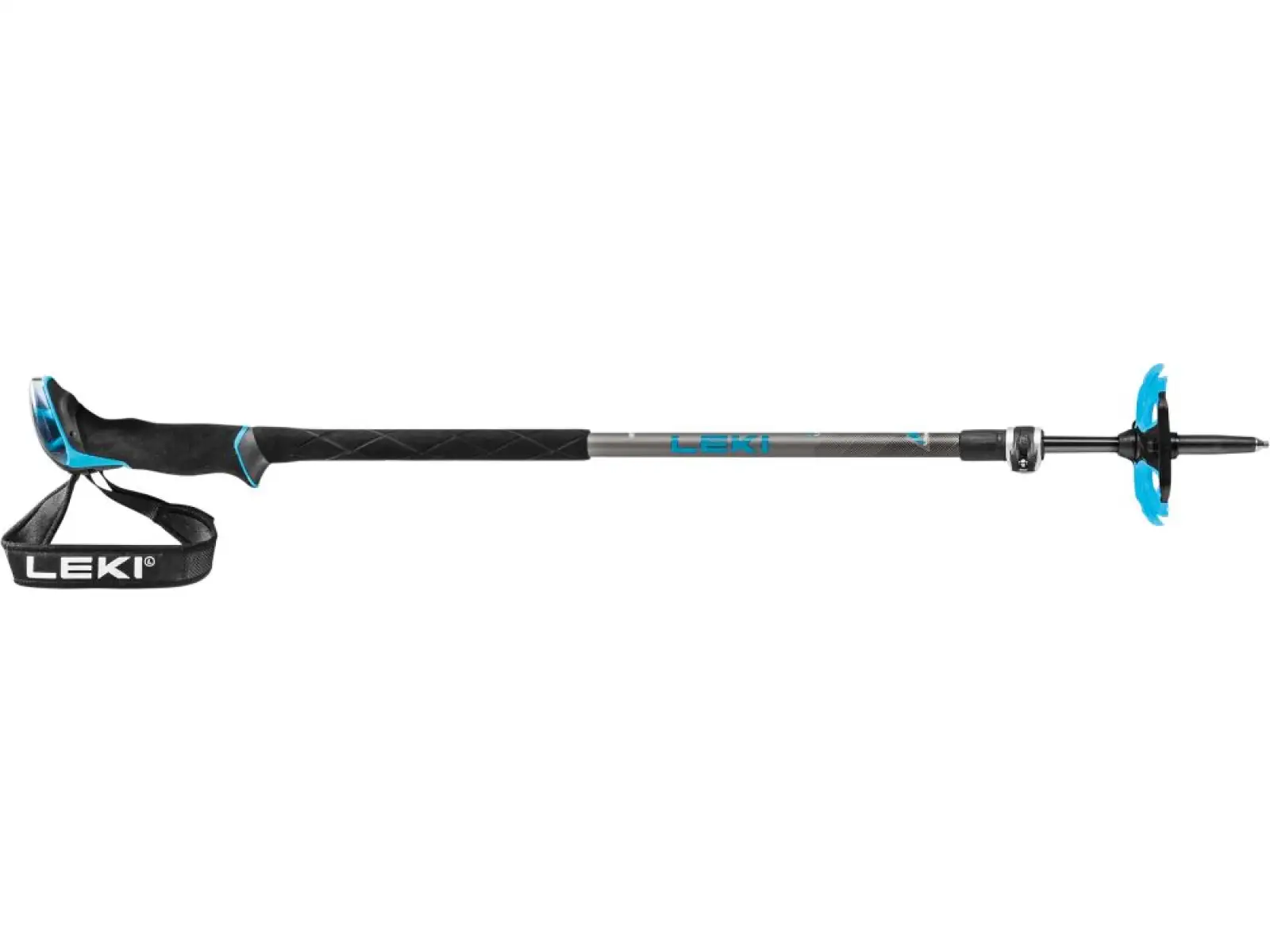 Leki Guide Lite 2 ski touring poles silver gray/petrol/black 110-145 cm