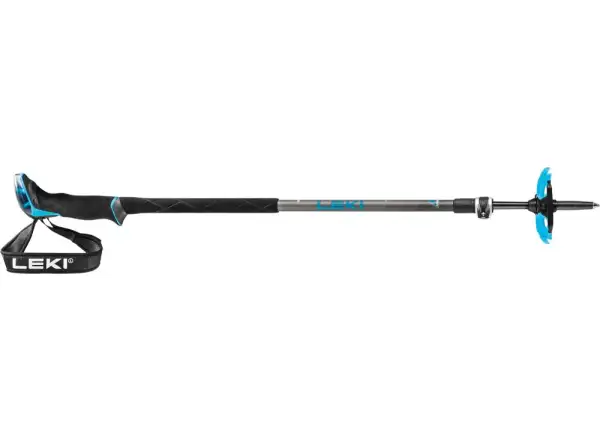 Leki Guide Lite 2 ski touring poles silver gray/petrol/black 110-145 cm