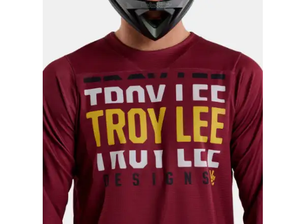 Troy Lee Designs Ruckus Spun men's jersey 3/4 sleeve Oxblood
