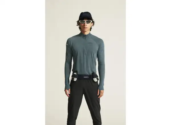 Craft ADV SubZ Wool men's running shirt long sleeve green