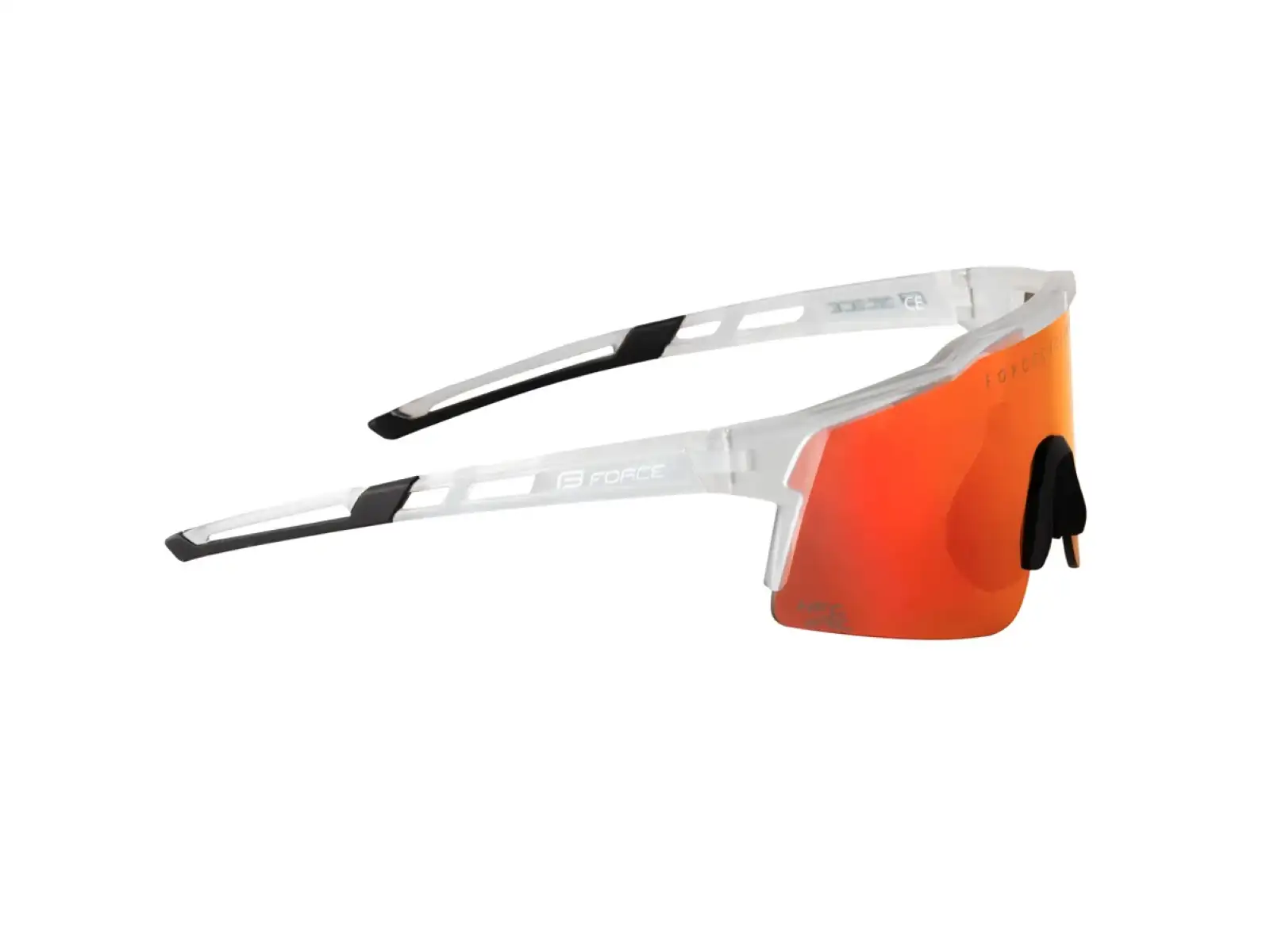 Force Nitro Junior cycling glasses transparent/red mirrored lens