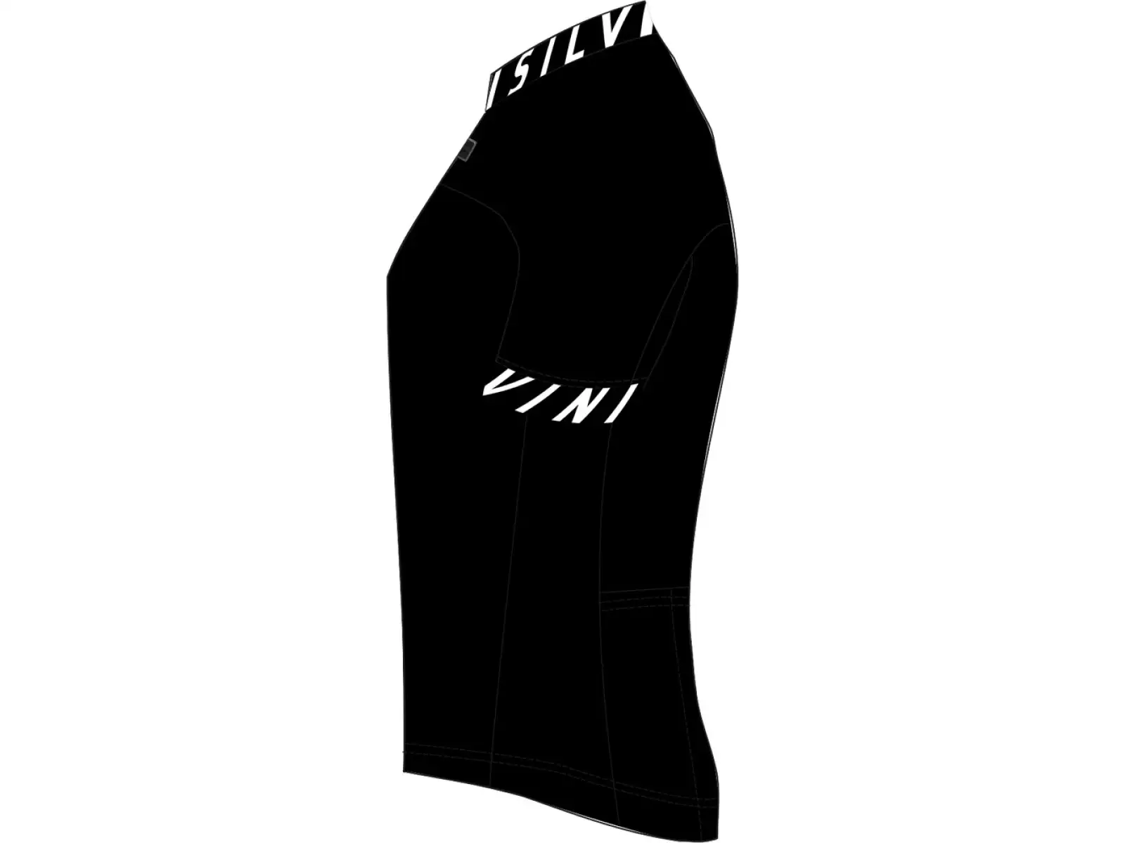 Silvini Stelvio men's jersey short sleeve black/white