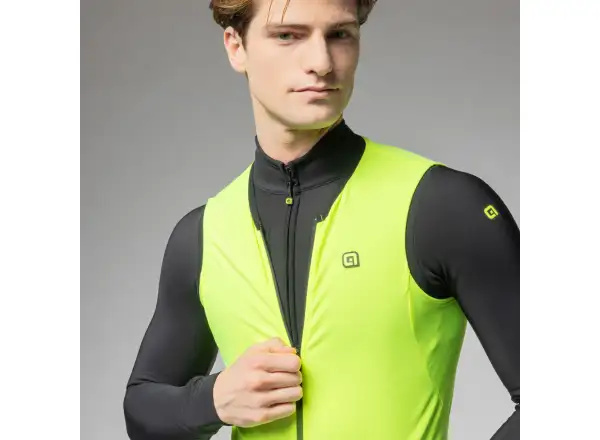 Alé PR-E Thermo 2.0 men's cycling vest Fluo Yellow