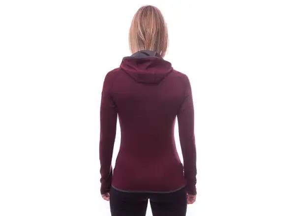 Sensor Merino Upper Fox women's sweatshirt Port Red