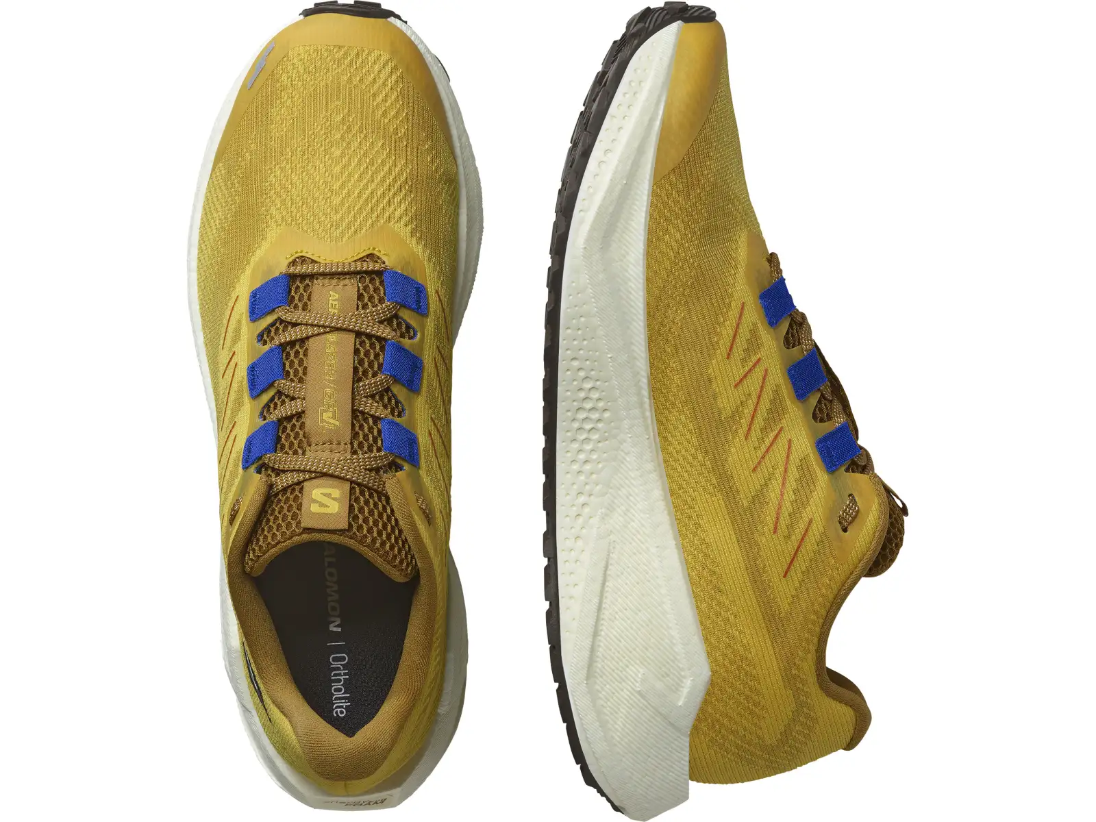Salomon Aero Blaze 3 GRVL men's running shoes Spicy Mustard