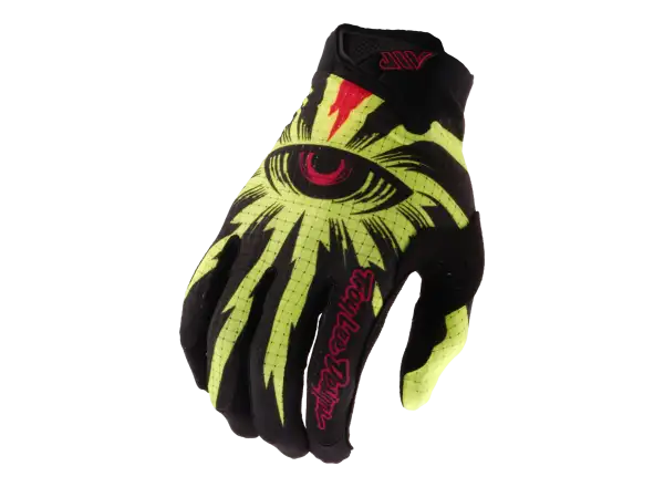 Troy Lee Designs Youth Air Cyclops kids gloves Black/Flo Yellow