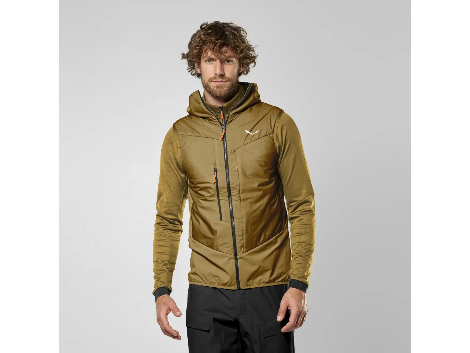 Salewa Sella Durastretch/Tirolwool® Responsive men's vest Golden Brown