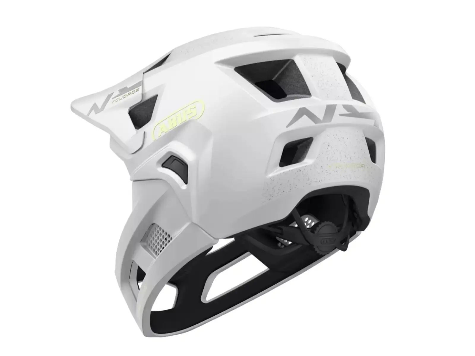 Abus YouDrop FF kids helmet Lemon White