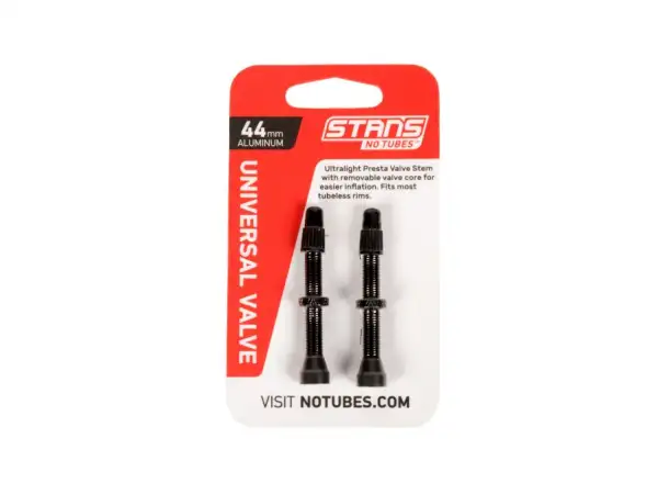 No Tubes Universal Tubeless Alu Valves 44 mm – pair