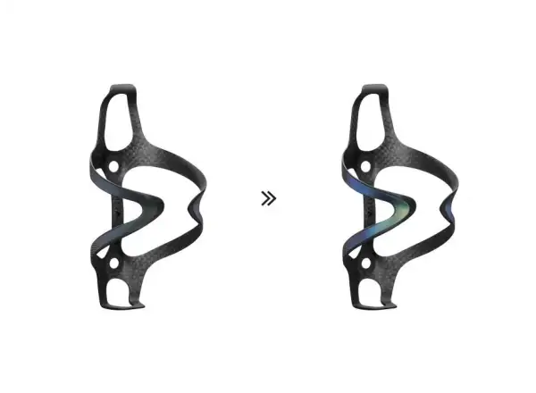 Ciclovation Craft Carbon bottle cage Cosmic Haze Emerald