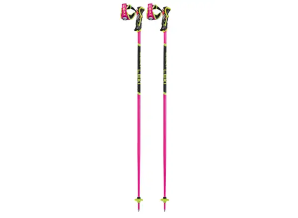 Leki WCR TBS SL 3D alpine poles Neonpink/Black/Neonyellow