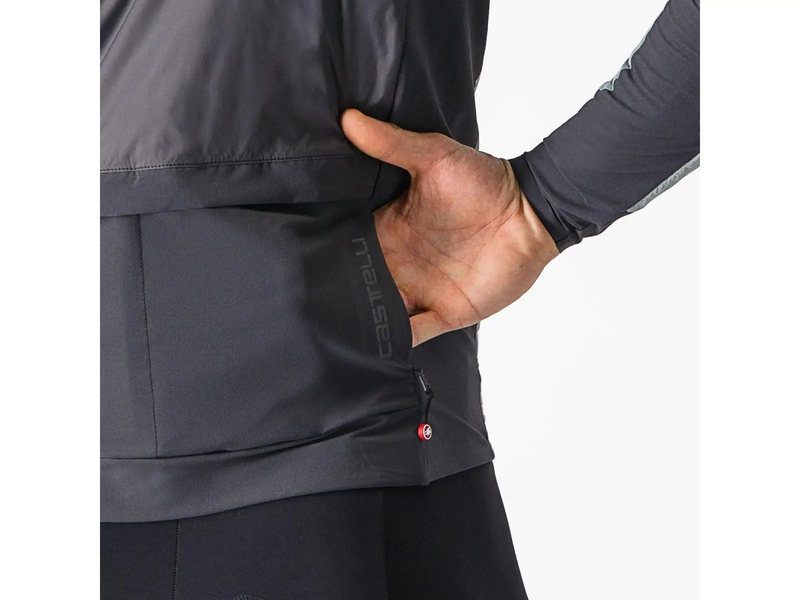 Castelli Unlimited Puffy men's jacket Defender Green/Dark Grey
